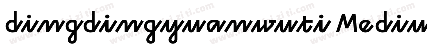 dingdingyuanwuti Medium字体转换